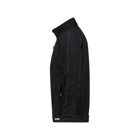 Veste polaire microfibre antiboulochage poignets élastiques Noir – Dassy Penza
