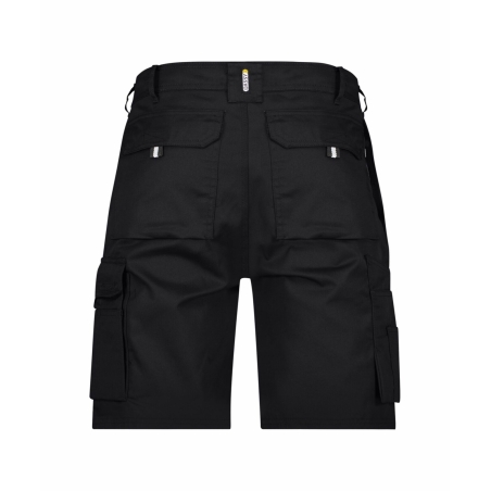 Bermuda de travail multipoches 245 g/m² coupe droite Noir – Dassy Bari