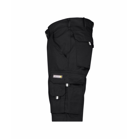 Bermuda de travail multipoches 245 g/m² coupe droite Noir – Dassy Bari