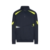 Sweat-shirt de travail zippé avec bandes réfléchissantes haute visibilité Marine/jaune – Dassy Aratu
