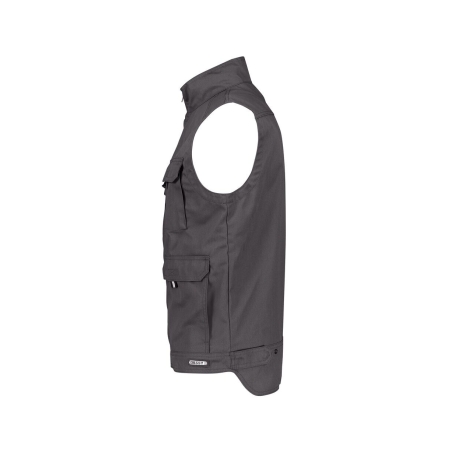 Gilet de travail été multipoches taille réglable Gris ciment – Dassy Avila