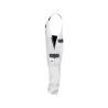 Cotte à bretelles bicolore multipoches 245 g/m² Blanc/gris ciment coupe longue – Dassy Calais