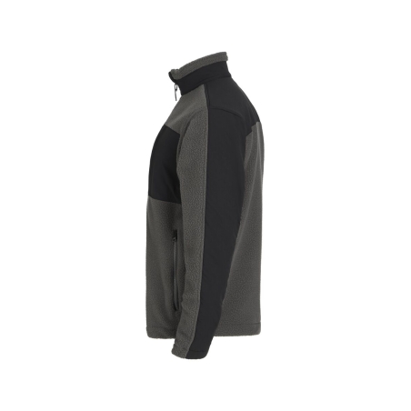 Veste polaire de travail zippée regular fit Gris/noir – Dassy HAVEN