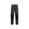 Pantalon de travail poches genoux Cordura regular fit slim leg Gris/noir coupe longue – Dassy Ando