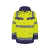 Parka haute visibilité imperméable classe 3 multipoches Jaune fluo/marine – Dassy Atlantis