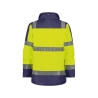 Parka haute visibilité imperméable classe 3 multipoches Jaune fluo/marine – Dassy Atlantis