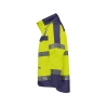 Parka haute visibilité imperméable classe 3 multipoches Jaune fluo/marine – Dassy Atlantis