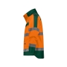 Parka haute visibilité imperméable classe 3 multipoches Orange fluo/vert – Dassy Atlantis