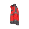 Parka haute visibilité imperméable classe 3 multipoches Rouge fluo/gris ciment – Dassy Atlantis
