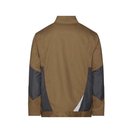 Veste de travail stretch Cordura poches zippées Camel/gris – Dassy Atom Next