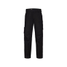 Pantalon de travail multipoches coupe slim regular fit Noir – Dassy Aalto