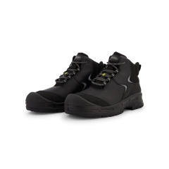 Chaussure de sécurité basse S3S ESD sans métal cuir pleine fleur Noir – Dassy Amon S3S FO SC SR ESD