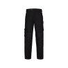 Pantalon de travail poches genoux Cordura regular fit slim leg Noir coupe courte – Dassy Ando