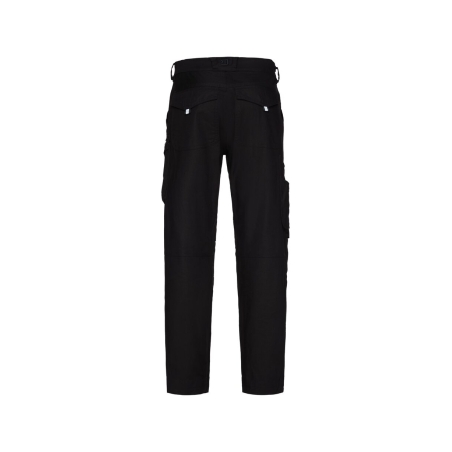 Pantalon de travail poches genoux Cordura regular fit slim leg Noir coupe courte – Dassy Ando