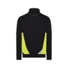 Sweat-shirt de travail zippé avec bandes réfléchissantes Noir/jaune – Dassy Aratu
