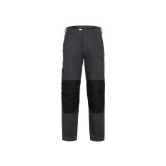 Pantalon de travail poches genoux Cordura regular fit slim leg Gris/noir – Dassy Ando