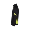 Sweat-shirt de travail zippé avec bandes réfléchissantes Noir/jaune – Dassy Aratu