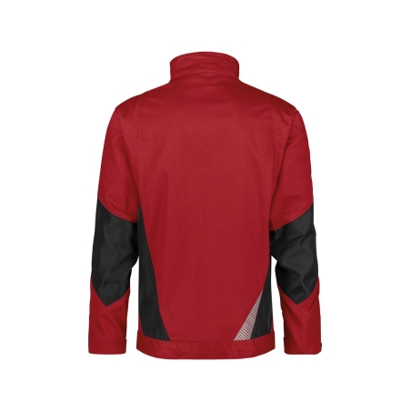 Veste de travail stretch Cordura poches zippées Rouge/noir – Dassy Atom Next
