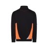 Sweat-shirt de travail zippé poches sécurité détails réfléchissants Noir/orange – Dassy Aratu