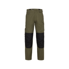Pantalon de travail poches genoux Cordura regular fit slim leg Kaki/noir – Dassy Ando
