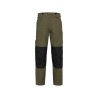 Pantalon de travail poches genoux Cordura regular fit slim leg Kaki/noir – Dassy Ando