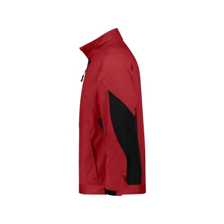 Veste de travail stretch Cordura poches zippées Rouge/noir – Dassy Atom Next