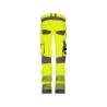 Pantalon haute visibilité stretch multipoches à genouillères Jaune/gris – Dassy Aruba Women