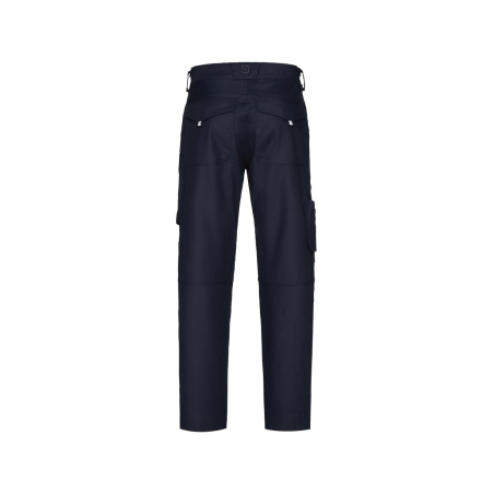 Pantalon de travail poches genoux Cordura regular fit slim leg Marine/noir – Dassy Ando