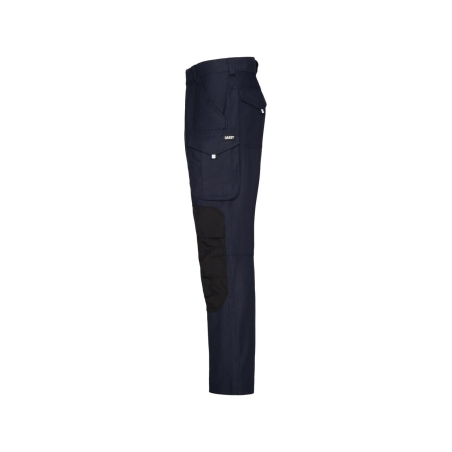 Pantalon de travail poches genoux Cordura regular fit slim leg Marine/noir – Dassy Ando