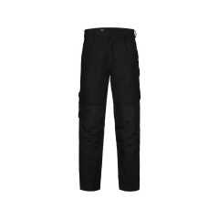 Pantalon de travail poches genoux Cordura regular fit slim leg Noir – Dassy Ando