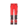 Pantalon haute visibilité stretch multipoches à genouillères Rouge/gris – Dassy Aruba Women