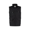 Gilet de travail été multipoches taille réglable Noir – Dassy Avila