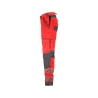 Pantalon haute visibilité stretch multipoches à genouillères Rouge/gris – Dassy Aruba Women