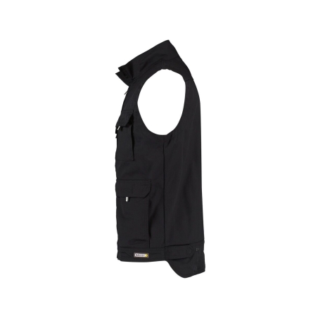 Gilet de travail été multipoches taille réglable Noir – Dassy Avila