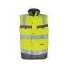 Gilet haute visibilité insérable matelassé coupe-vent imperméable Jaune fluo/gris ciment – Dassy Bilbao