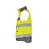 Gilet haute visibilité insérable matelassé coupe-vent imperméable Jaune fluo/gris ciment – Dassy Bilbao