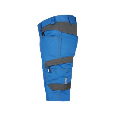 Bermuda de travail stretch multipoches Cordura Bleu azur/gris anthracite – Dassy Axis