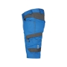 Bermuda de travail stretch multipoches Cordura Bleu azur/gris anthracite – Dassy Axis