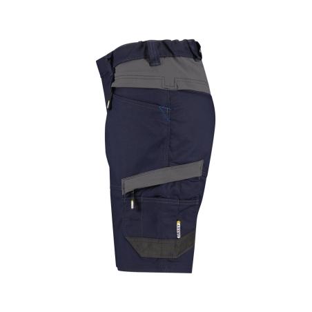 Bermuda de travail stretch multipoches Cordura Bleu nuit/gris anthracite – Dassy Axis Women