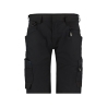 Bermuda de travail stretch multipoches Cordura Noir – Dassy Axis Women