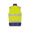 Gilet haute visibilité insérable matelassé coupe-vent imperméable Jaune fluo/marine – Dassy Bilbao