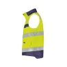 Gilet haute visibilité insérable matelassé coupe-vent imperméable Jaune fluo/marine – Dassy Bilbao