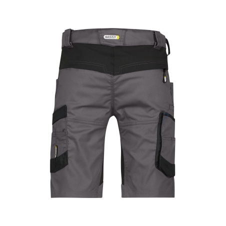 Bermuda de travail stretch multipoches Cordura Gris anthracite/noir – Dassy Axis