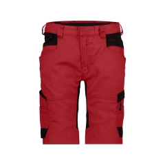 Bermuda de travail stretch multipoches Cordura Rouge/noir – Dassy Axis Women