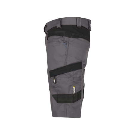 Bermuda de travail stretch multipoches Cordura Gris anthracite/noir – Dassy Axis