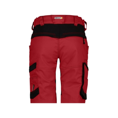Bermuda de travail stretch multipoches Cordura Rouge/noir – Dassy Axis Women