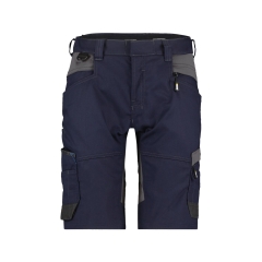 Bermuda de travail stretch multipoches Cordura Bleu nuit/gris anthracite – Dassy Axis