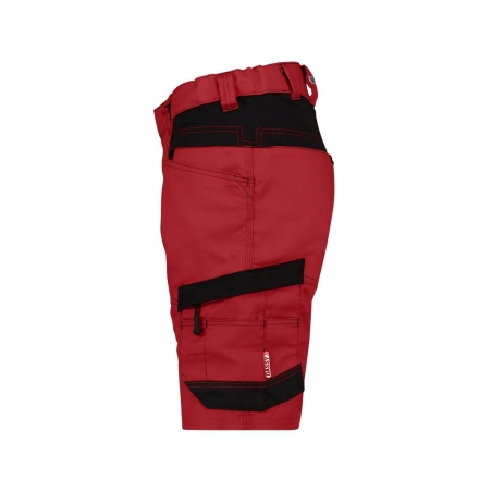 Bermuda de travail stretch multipoches Cordura Rouge/noir – Dassy Axis Women