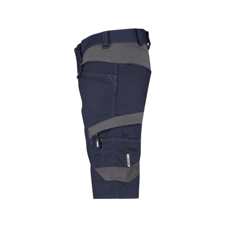 Bermuda de travail stretch multipoches Cordura Bleu nuit/gris anthracite – Dassy Axis