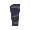 Bermuda de travail stretch multipoches Cordura Bleu nuit/gris anthracite – Dassy Axis